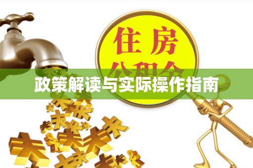 小金政策解读与实际操作指南