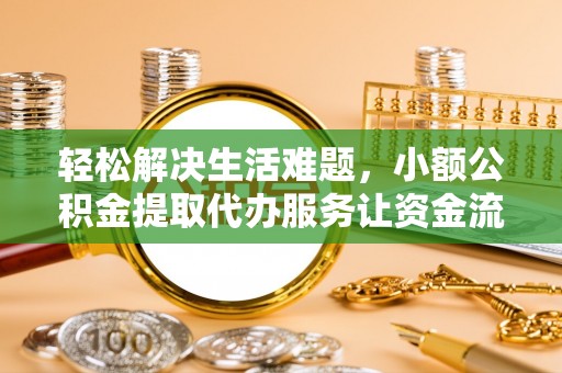 小金轻松解决生活难题，小额公积金提取代办服务让资金流动更便捷