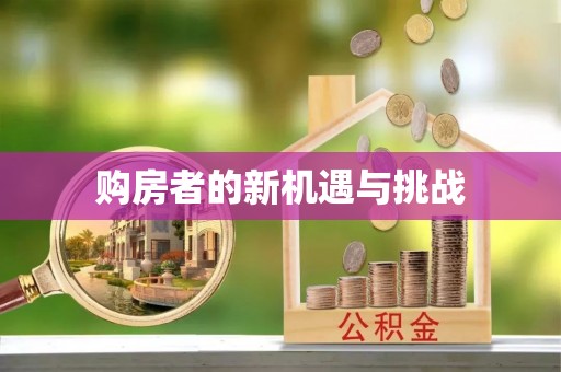 小金购房者的新机遇与挑战
