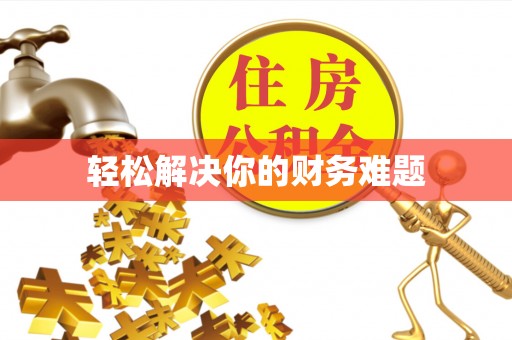 小金轻松解决你的财务难题