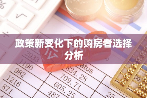 小金政策新变化下的购房者选择分析