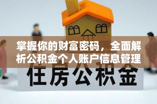 小金掌握你的财富密码，全面解析公积金个人账户信息管理
