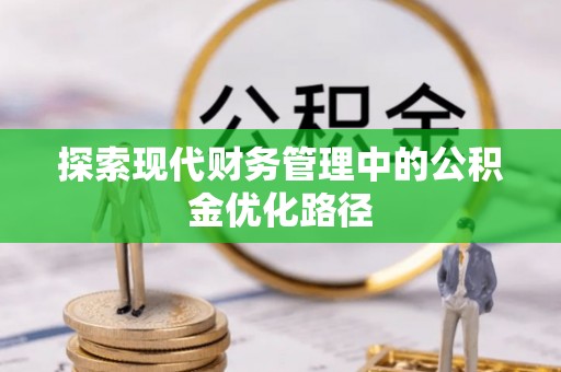 小金探索现代财务管理中的公积金优化路径
