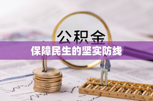 小金保障民生的坚实防线