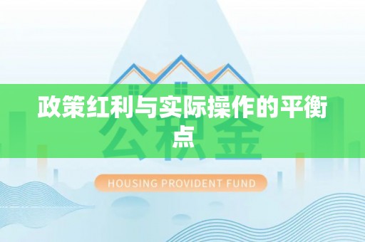 小金政策红利与实际操作的平衡点